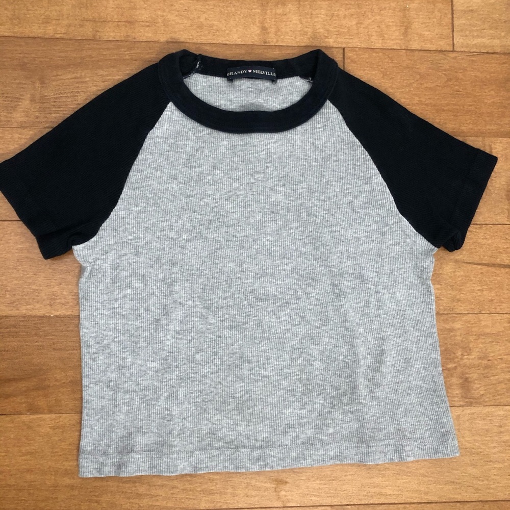 Brandy Melville Grey Crop Top